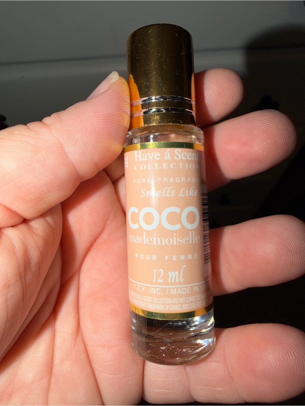 "Coco Mademoiselle" Roll-On Fragrance Oil - Peach